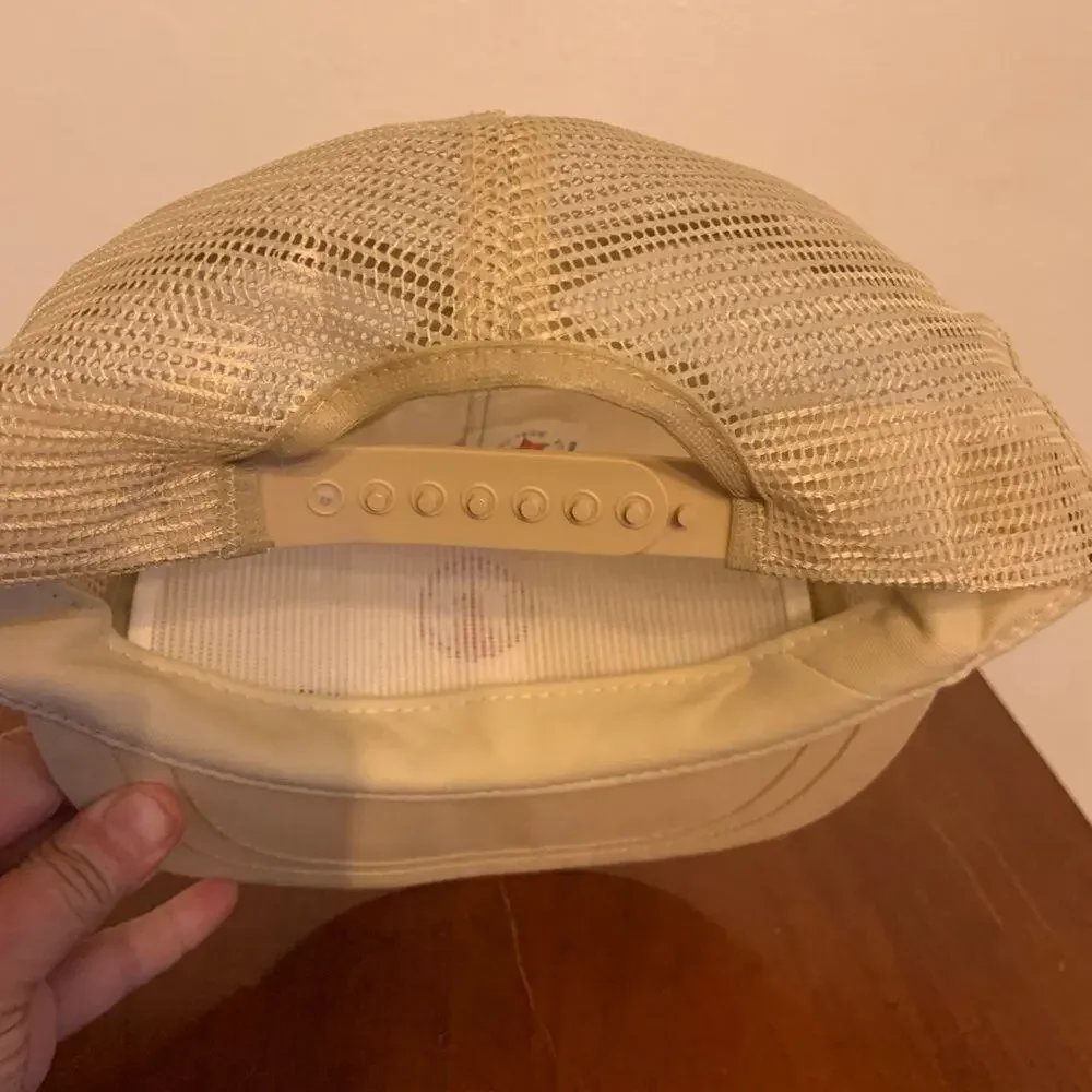 Vintage snapback hat dad cap oil with rope brim!bills oil service